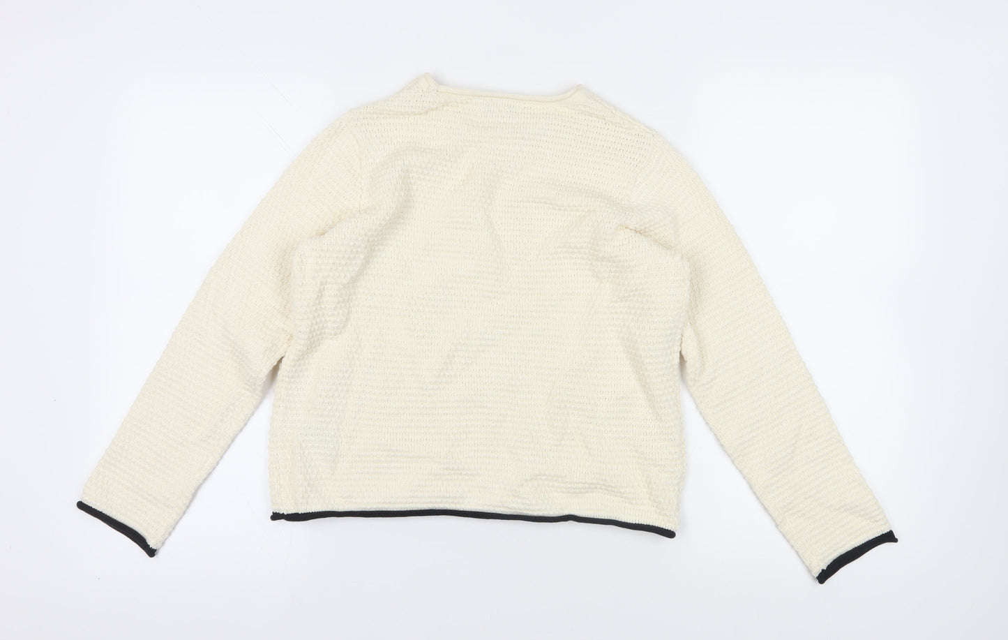 Marks and Spencer Ivory Knit Jumper Crew Neck S