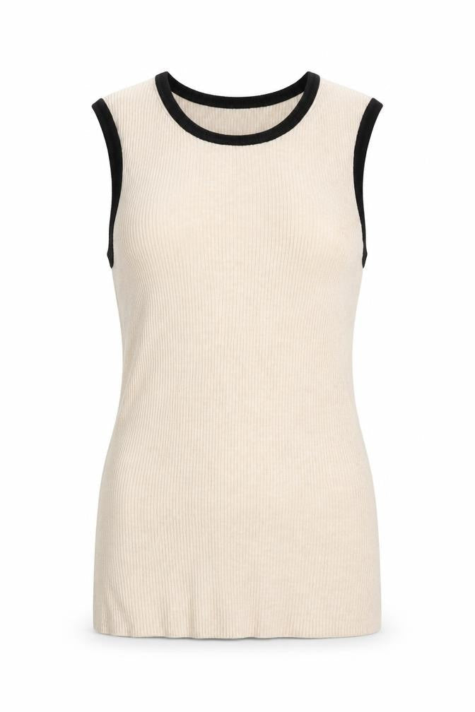 Marks & Spencer Beige Sleeveless Tank, Size 12