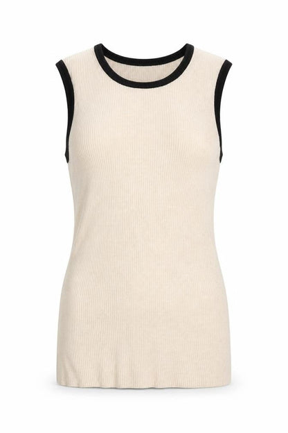 Front view of Marks & Spencer Beige Sleeveless Tank, size 12