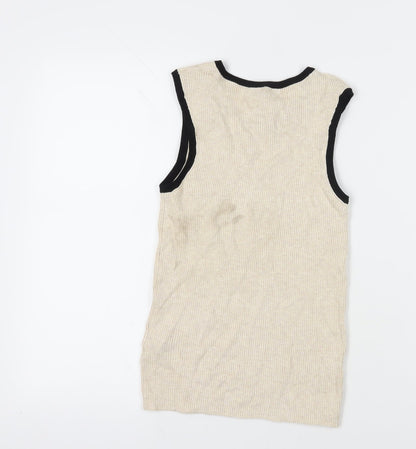 Back view of Marks & Spencer Beige Sleeveless Tank, size 12