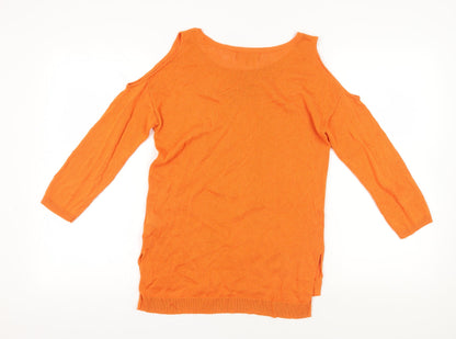 Back view of Next Orange Beaded jumper, UK 10 - Casual & Chic