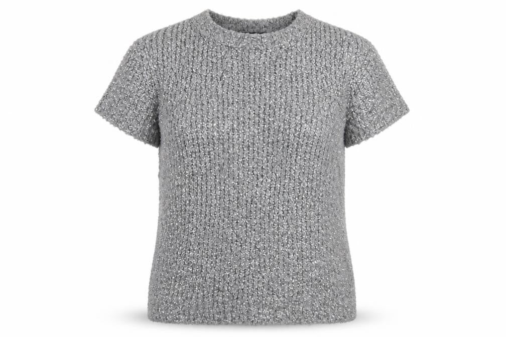 Warehouse Grey Chunky-Knit Pullover Jumper Size 10