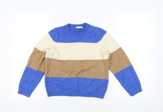 Dorothy Perkins Blue Striped Jumper UK 6 Petites