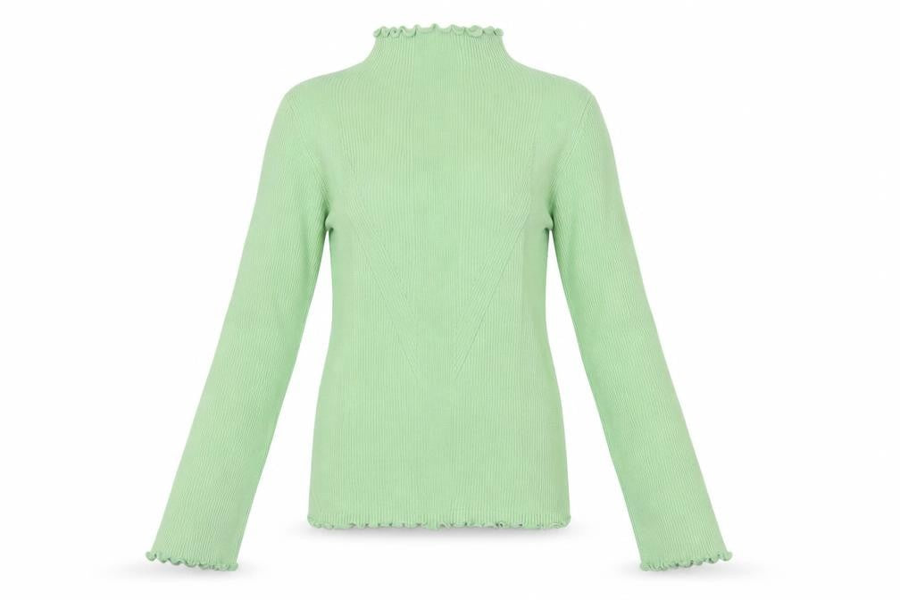 ASOS Green High Neck Pullover Jumper, Size 10