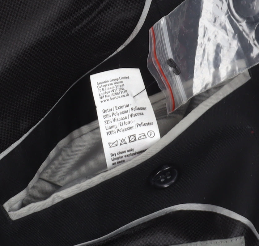 Burton Black Slim Blazer Size 40L Formal Men