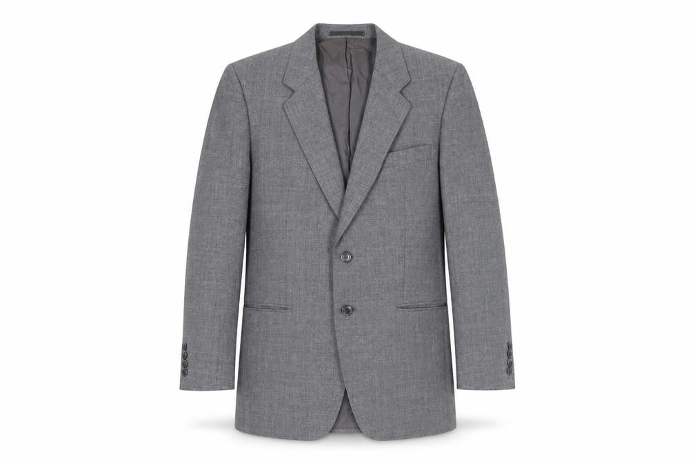 St Michael Grey Single-Breasted Blazer - Size 38