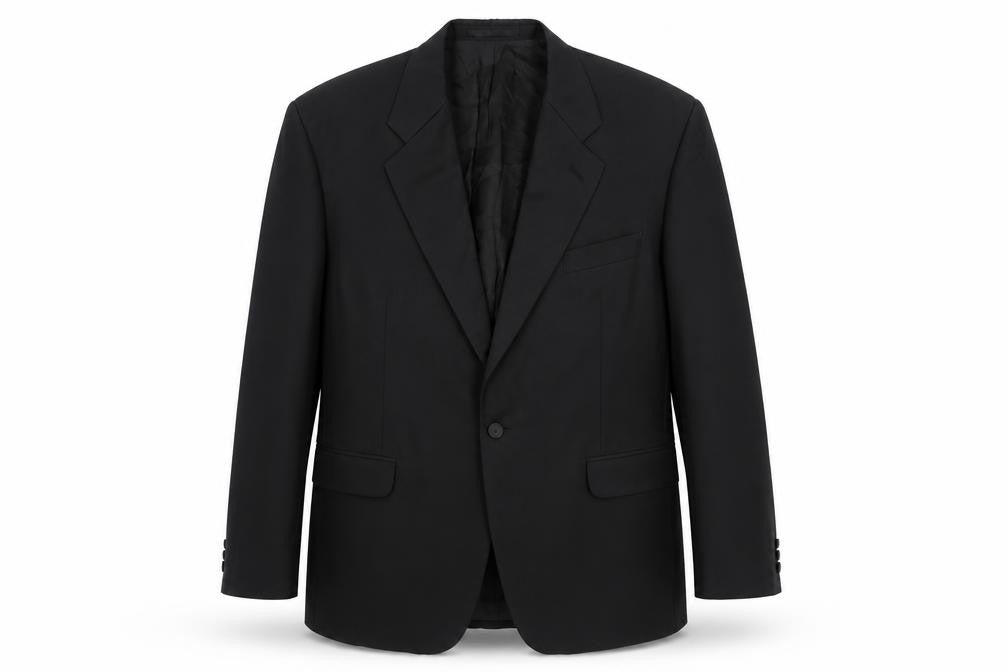 Daniel Drescott Black Blazer, Size 46in, Single-Breasted