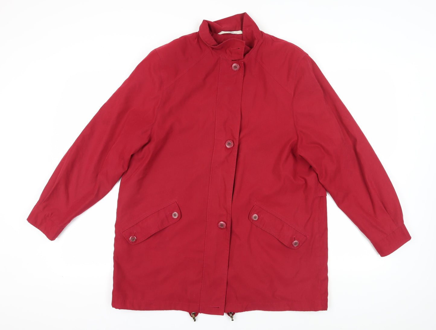 Marks and Spencer Red Mid-Length Coat Size 14