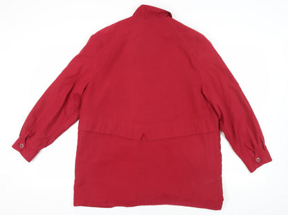 Back view of Marks & Spencer Red Mid-Length Coat, size 14