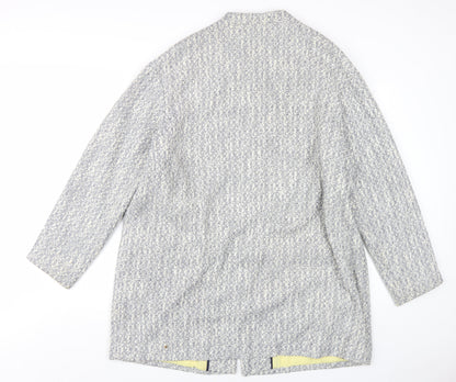 Paul Costelloe Womens White Jacket Coat Size 20 Button