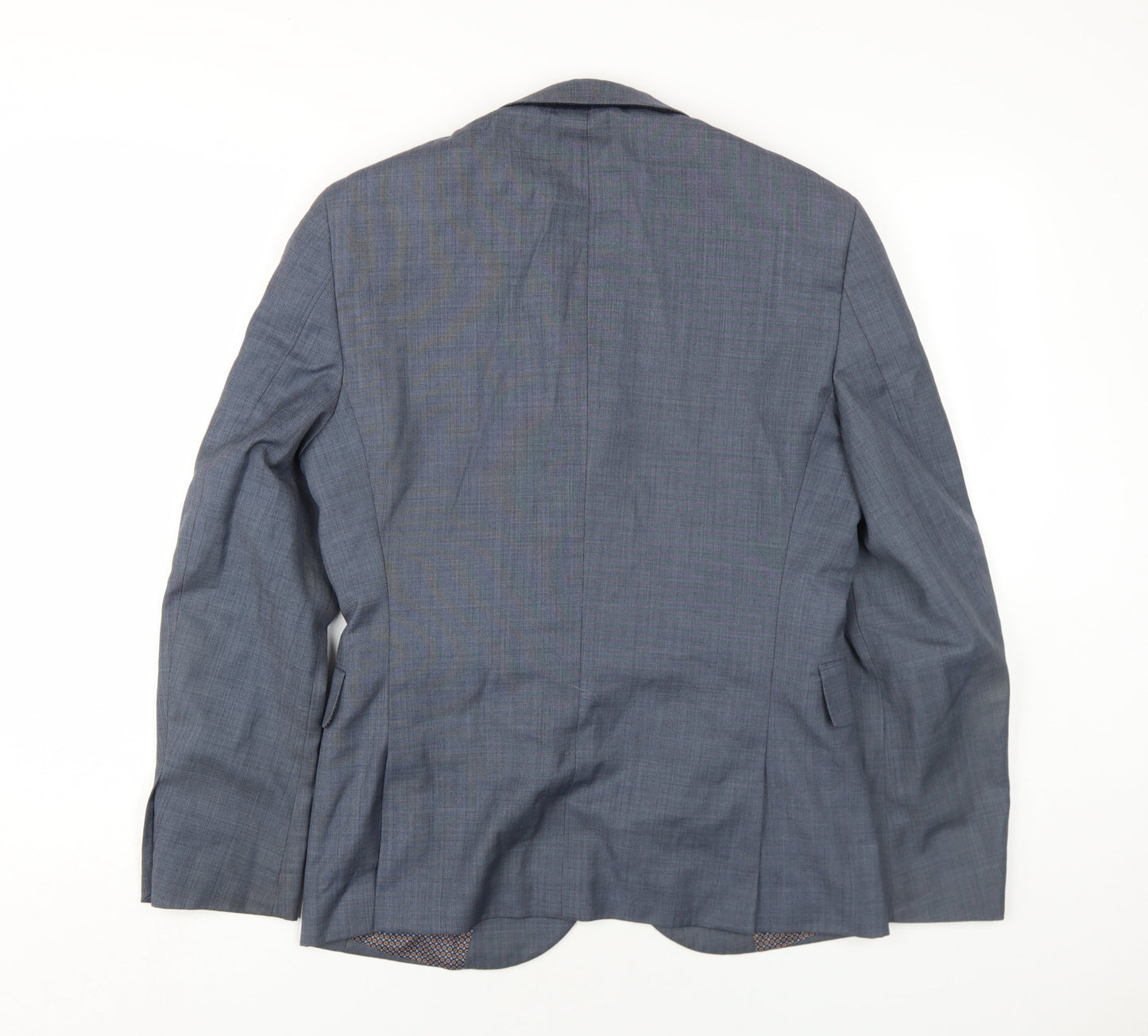 NEXT Mens Grey Wool Jacket Blazer Size 38 Regular