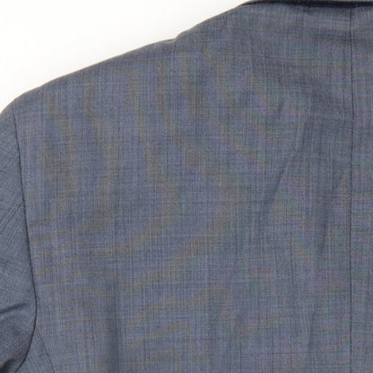 Next Mens Grey Wool Jacket Blazer Size 38 Regular