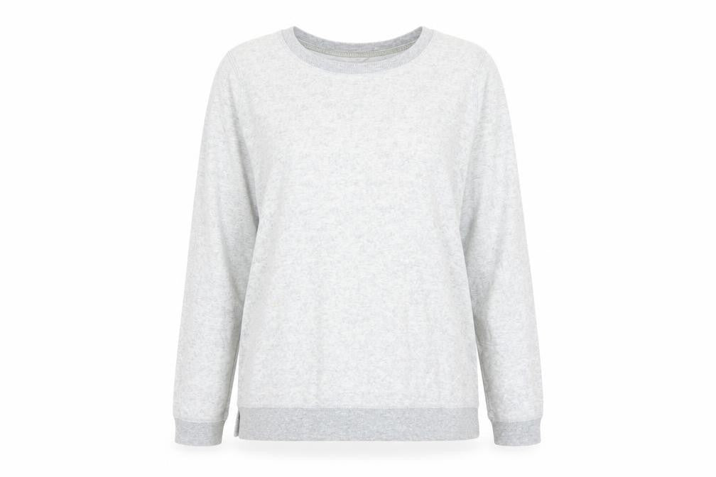 Maison de Nimes Womens Grey Cotton Pullover Sweatshirt Size 14 Pullover