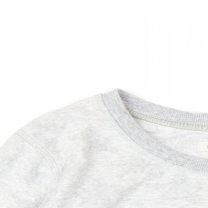 Maison de Nimes Womens Grey Cotton Pullover Sweatshirt Size 14 Pullover