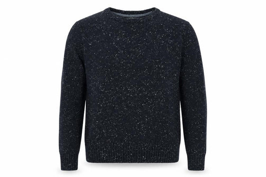 Revolution Mens Black Crew Neck Cotton Pullover Jumper Size L Long Sleeve