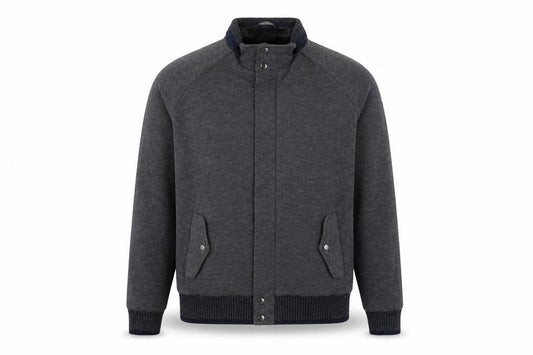 Marks & Spencer Mens Grey Bomber Jacket Jacket Size L Zip