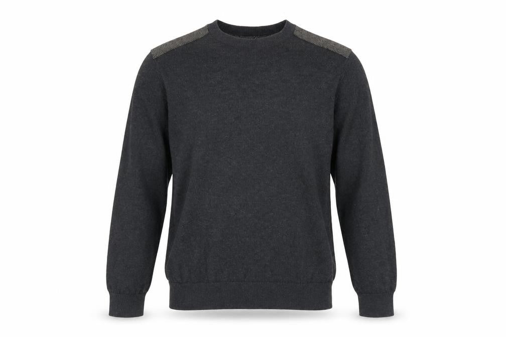 Burton Mens Grey Crew Neck Cotton Pullover Jumper Size S Long Sleeve