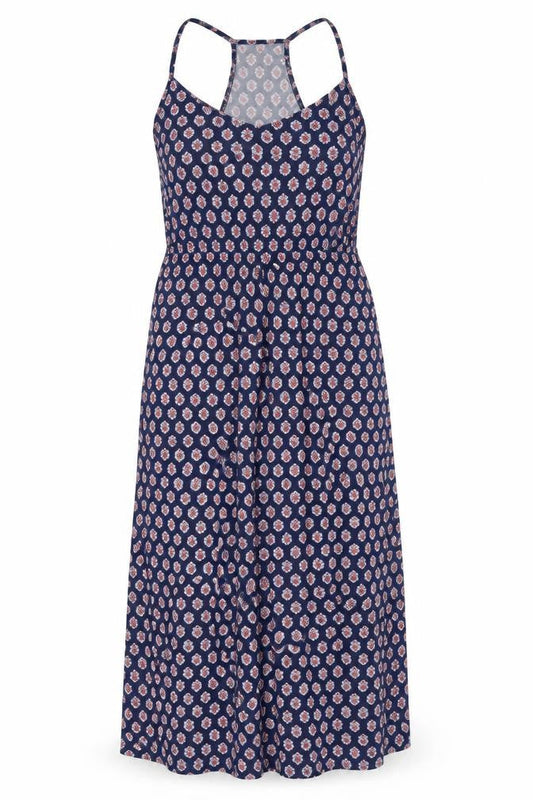 Gap Womens Blue Geometric Viscose A-Line Size M Scoop Neck Pullover
