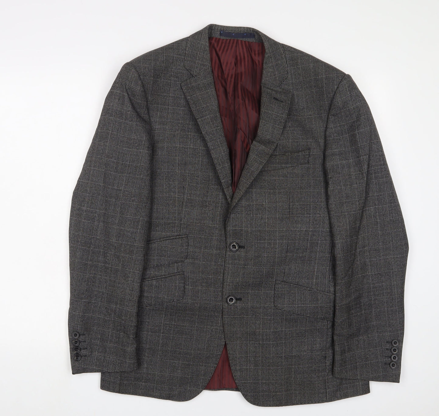 Marks and Spencer Mens Grey Wool Jacket Suit Jacket Size 38 Regular