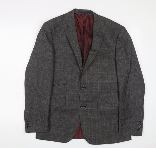 Marks and Spencer Mens Grey Wool Jacket Suit Jacket Size 38 Regular