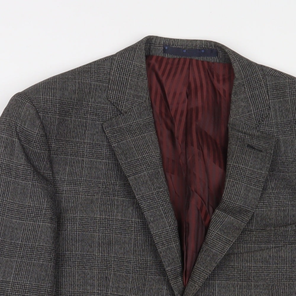 Marks and Spencer Mens Grey Wool Jacket Suit Jacket Size 38 Regular