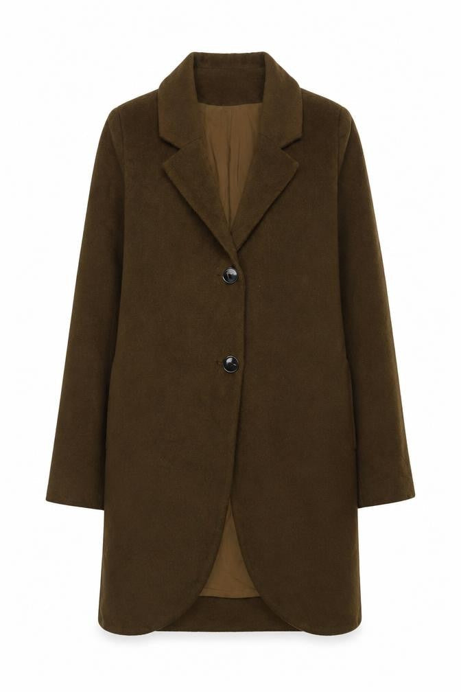 Religion Womens Green Overcoat Coat Size 8 Button