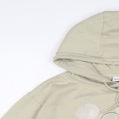 Preloved Disney Womens Beige Cotton Pullover Hoodie Size S Pullover - Mickey Mouse - Detail