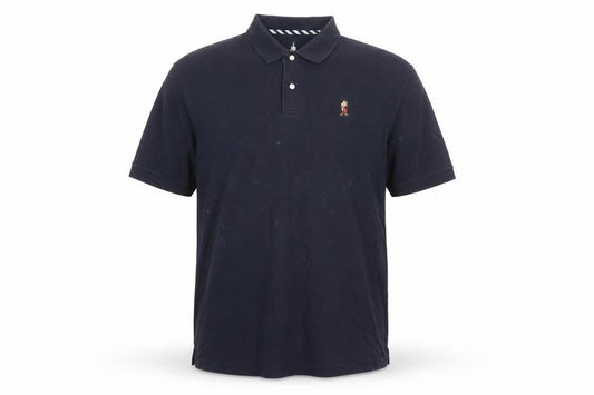Disney Mens Blue Cotton Polo Size XL Collared Button - Snow White Grumpy