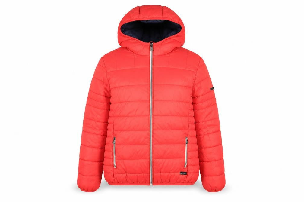 CARS Womens Red Puffer Jacket Coat Size 16 Zip