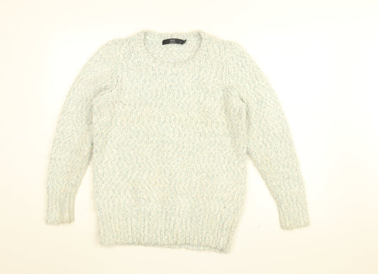 Isle Womens Blue Round Neck Acrylic Pullover Jumper Size 14 - Size 14-16