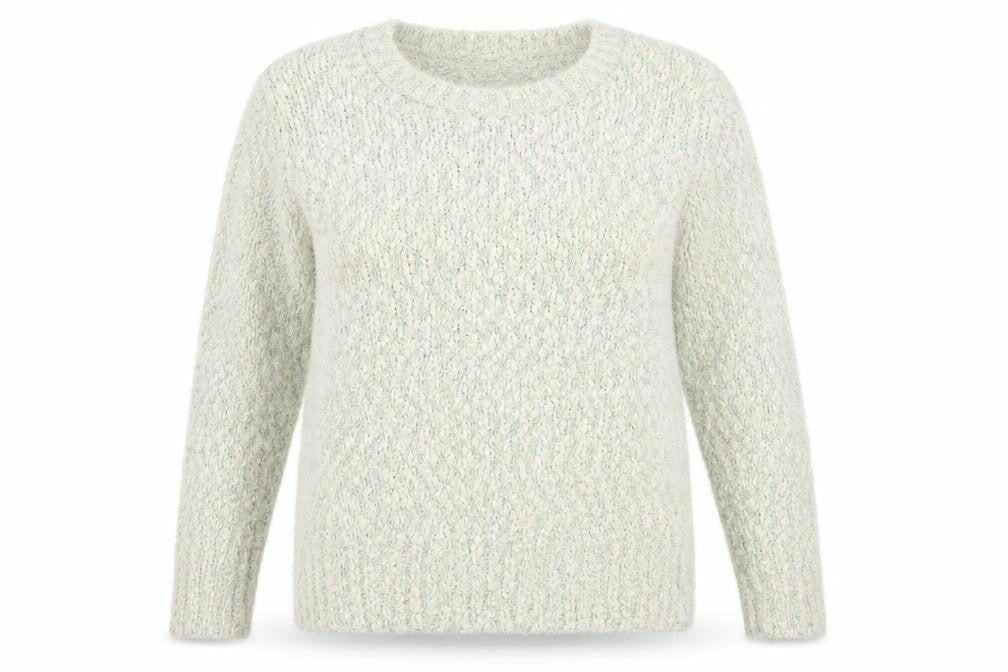 Isle Womens Blue Round Neck Acrylic Pullover Jumper Size 14 - Size 14-16