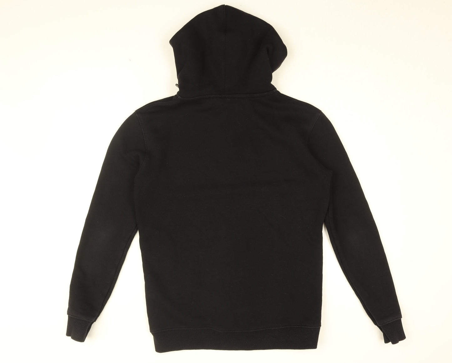 Nimes Mens Black Cotton Full Zip Hoodie Size S