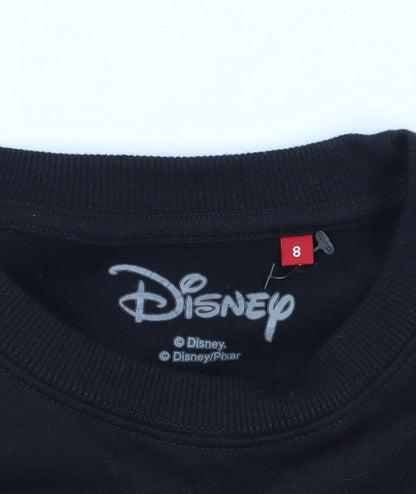 Preloved Disney Dumbo Black Sweatshirt, Crew Neck, Size 8 - Label