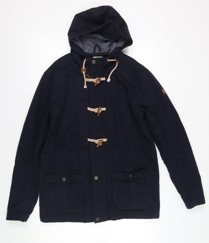 Twisted Womens Soul Black Hooded Duffel Jacket M