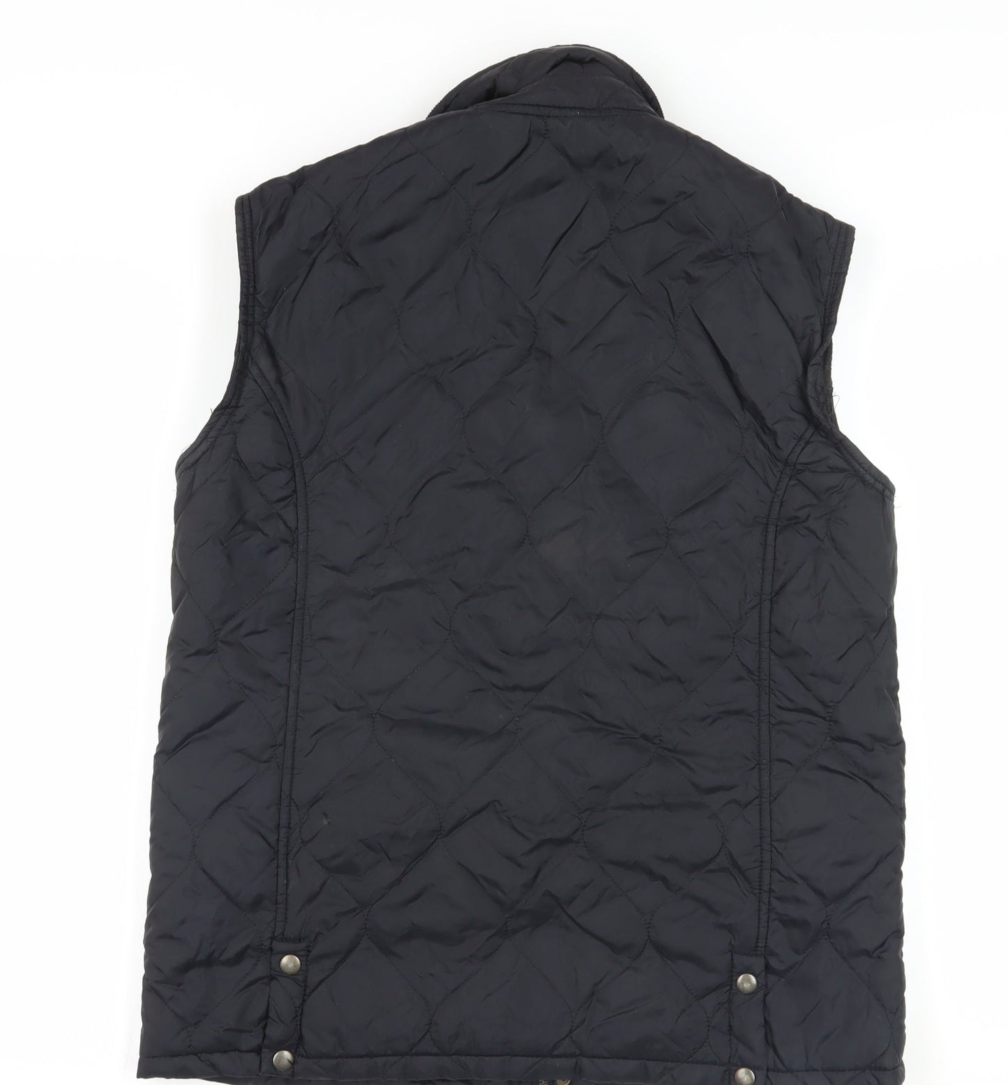 Topman Black Quilted Waistcoat M - Casual Classic Style