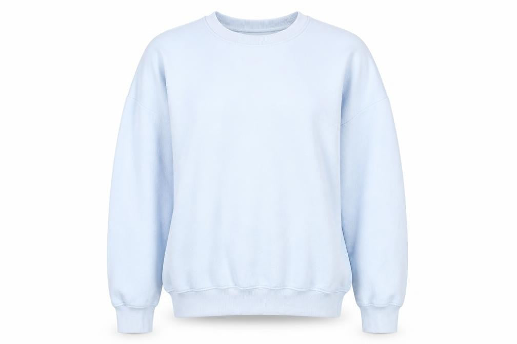 Light Blue Graphic Print Sweatshirt M
