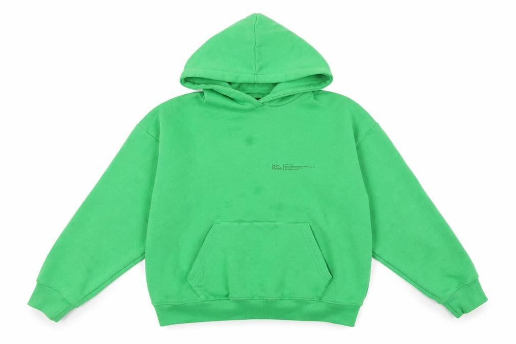 Boohoo Green XS Pullover Hoodie with Logo