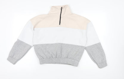 Additional front view of I SAW IT FIRST Colourblock Sweatshirt, size 10