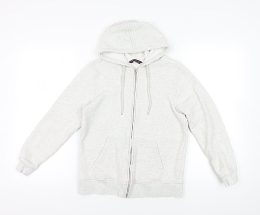 Marks and Spencer Grey Full Zip Hoodie Size 10
