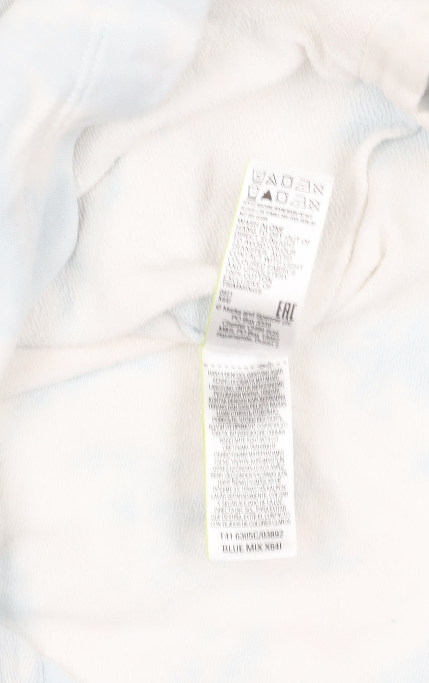 Marks and Spencer Blue Pullover Hoodie Size 6