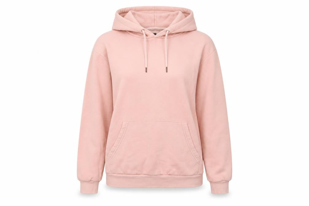 Zara Pink Pullover Hoodie S - Casual Cotton Fleece