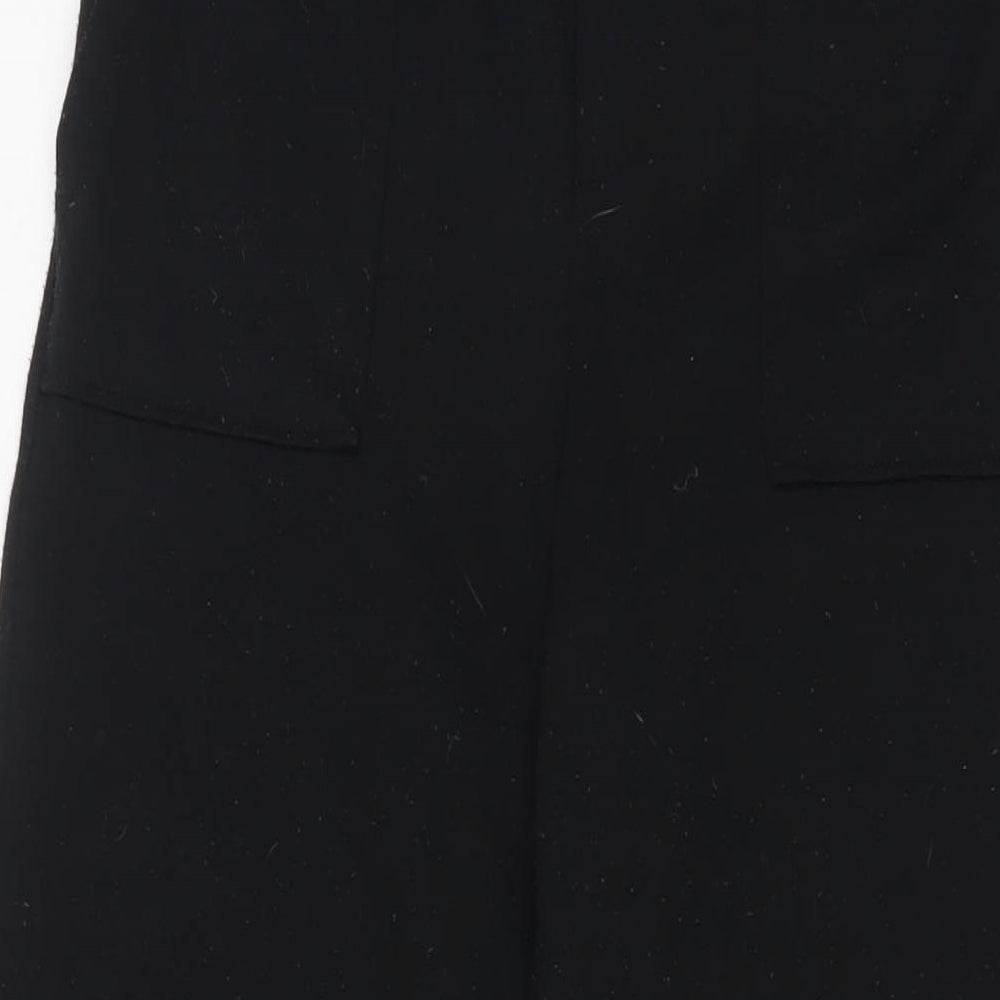 Street One Womens Black Polyester Jegging Trousers Size 8 L26 in Regular Drawstring - Logo