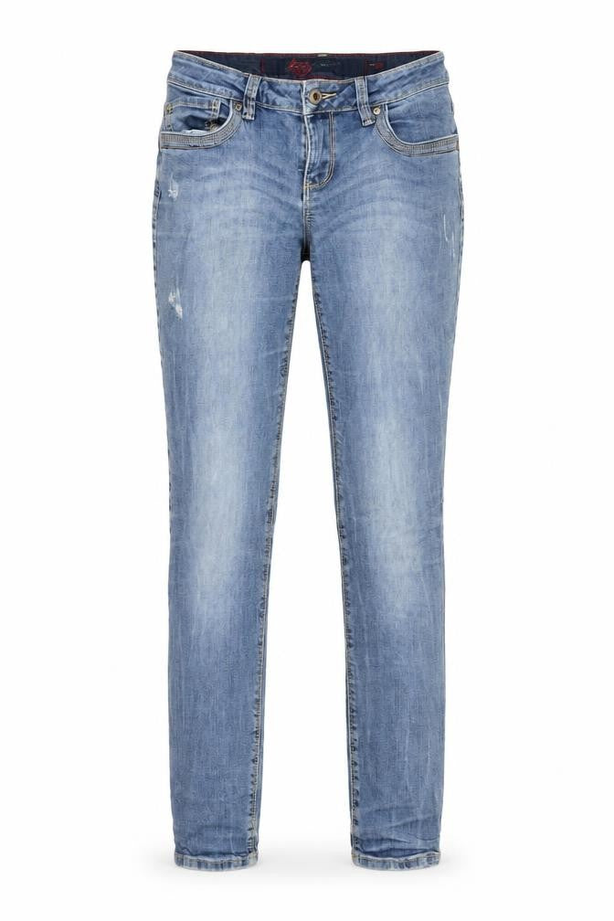 Lerose Womens Blue Cotton Skinny Jeans Size 8 L32 in Regular Zip