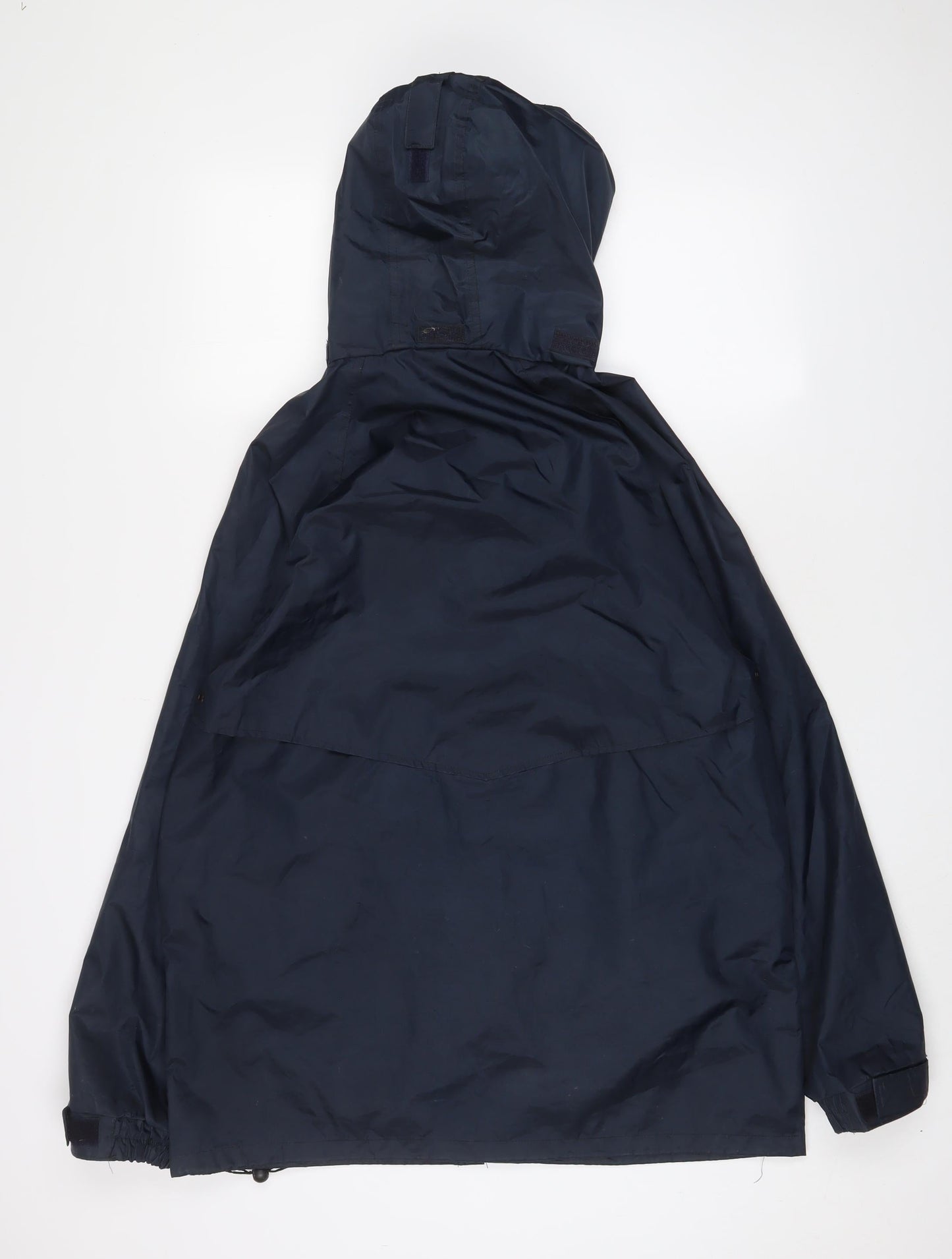 Wynnster Mens Blue Rain Coat Coat Size M Zip - Logo, Embroidered