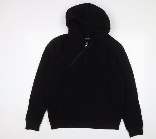 Brave Soul Mens Black Jacket Size XL Zip