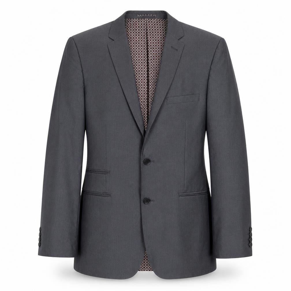 Felini Mens Grey Polyester Jacket Suit Jacket Size 40 Regular