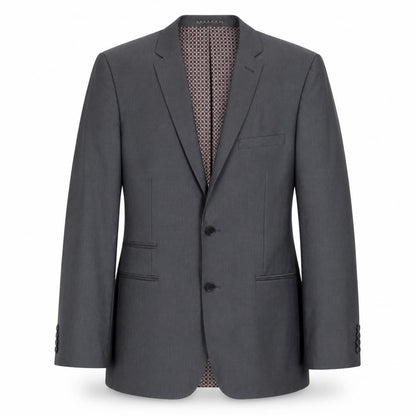 Felini Mens Grey Polyester Jacket Suit Jacket Size 40 Regular