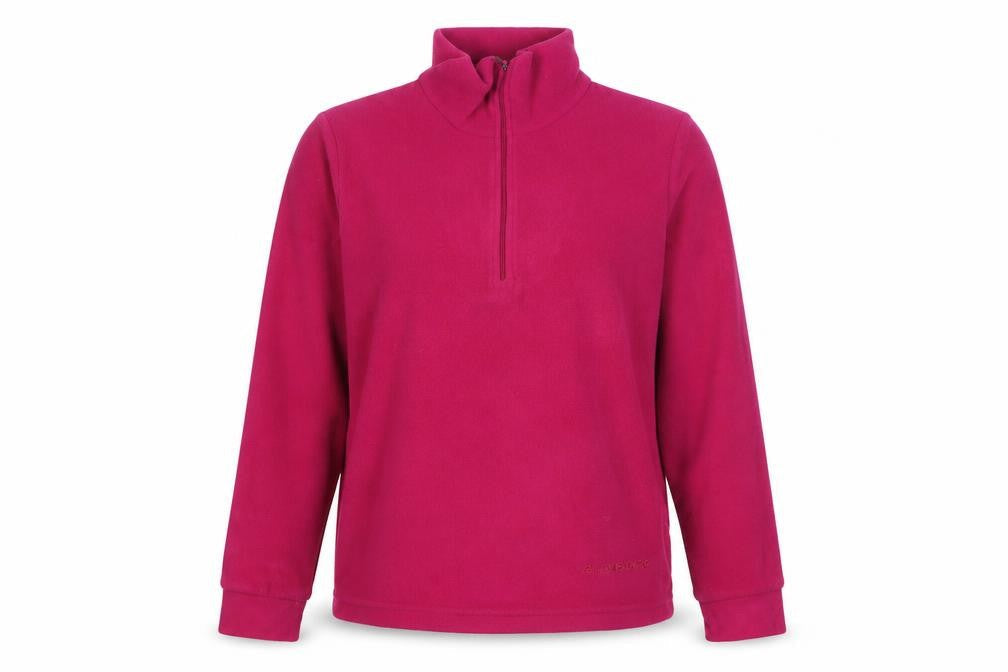 F.LLI Campagnolo Womens Pink Polyester Pullover Sweatshirt Size 12 Zip - Logo, Embroidered