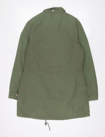 Back view of Red Herring women’s green jacket, size UK 12, zip