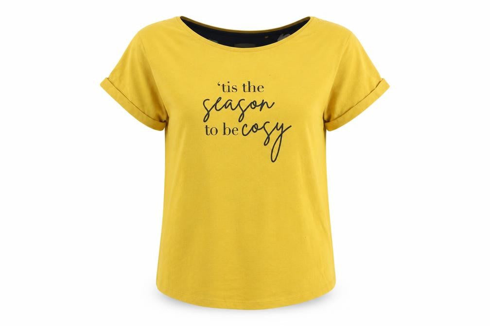 Next Yellow T-Shirt M Cotton Blend Casual
